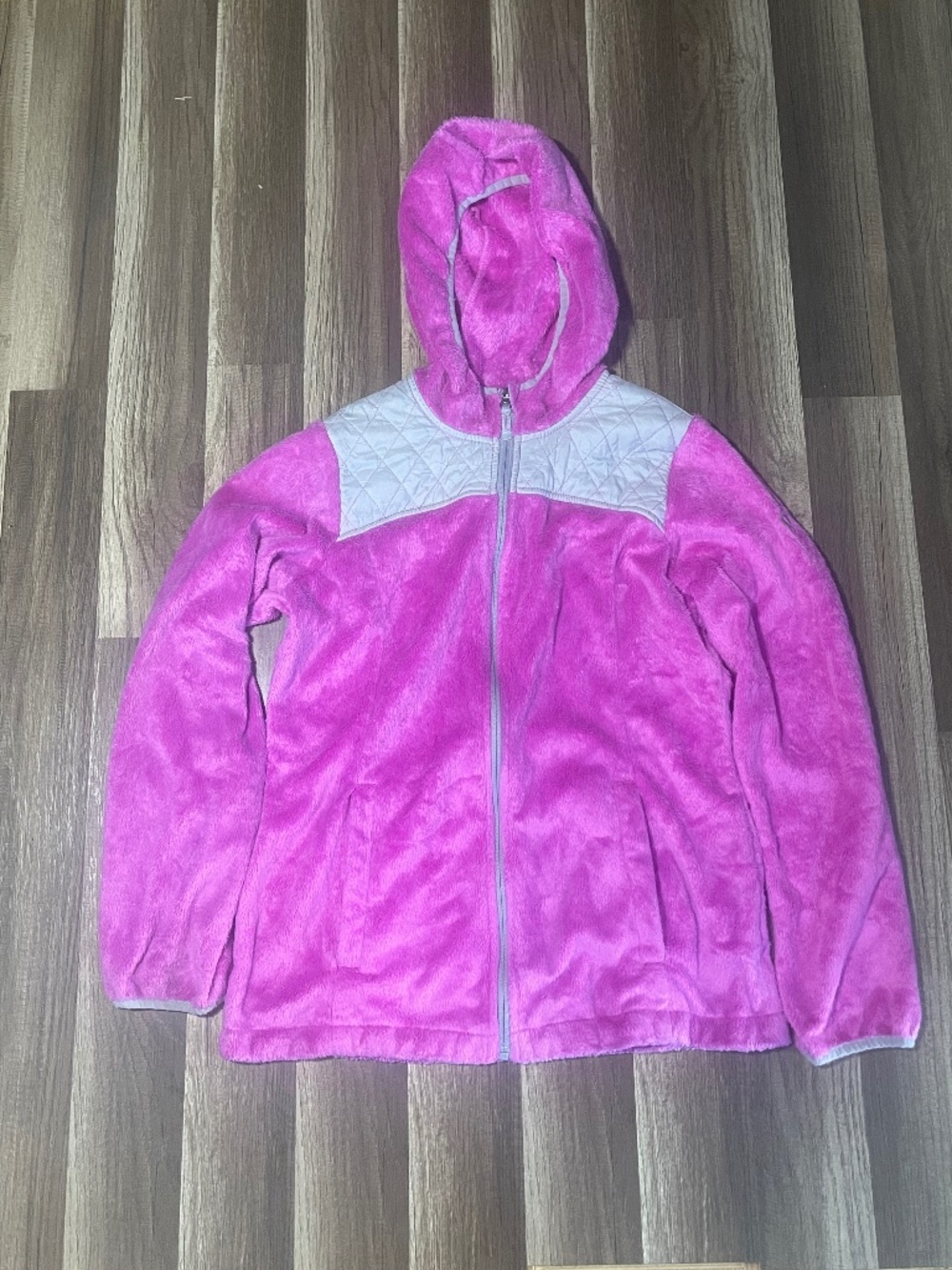 Pink fleece jacket with hood Stoic Size XL (16)